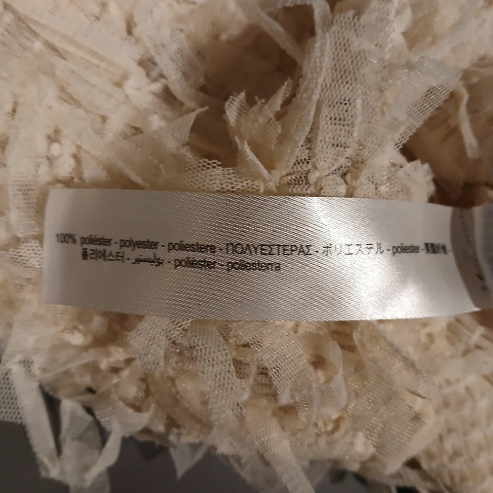 Zara Cream Textured Blouse - Picture 9 of 9